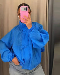 Alice Stehkragen-Windjacke