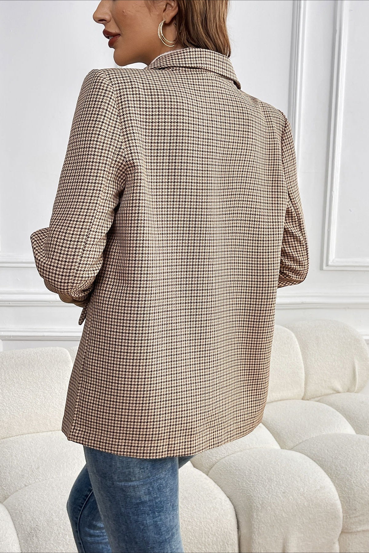 SOERA Beatrice Vintage Houndstooth Blazer - Jacket -  XL