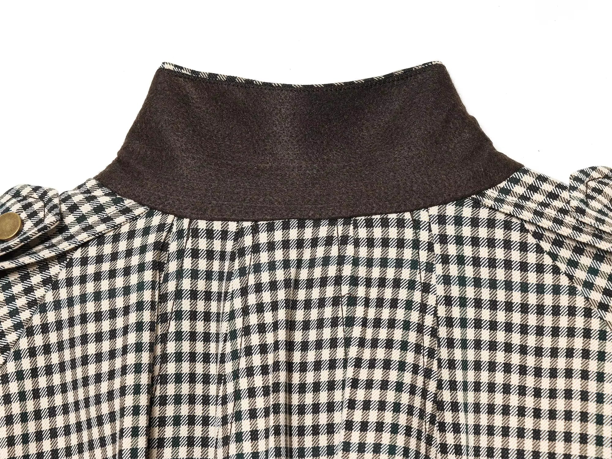 SOERA Emma High Neck Checked Bomber Jacket - Jacket - SOERA-331395-ONL-S-01219 S