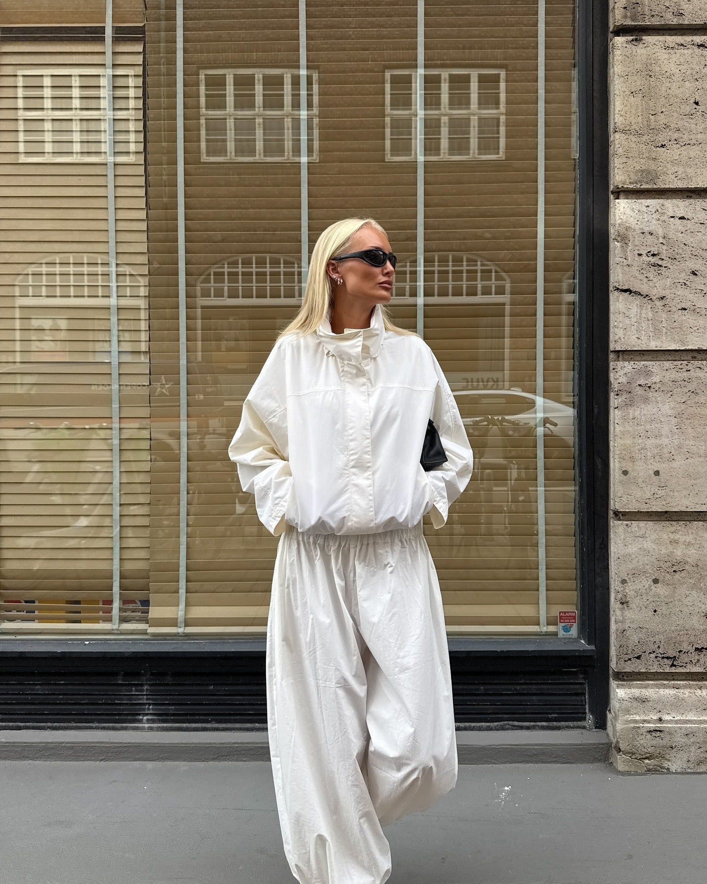 SOERA Farah Funnel Neck Windbreaker Jacket - Jacket -  White L