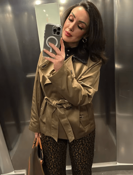 SOERA Monica Contrast Collar Belted Trench Coat - Jacket - SOERA-463491-DEE-M-37923 M