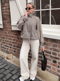 Rosen-Kariert Trenchcoat