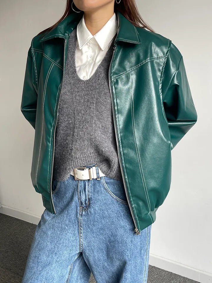 SOERA Brooke Zip-Up Bomber Jacket - Jackets - SOERA-466691-DEF-OS-74820 Green M