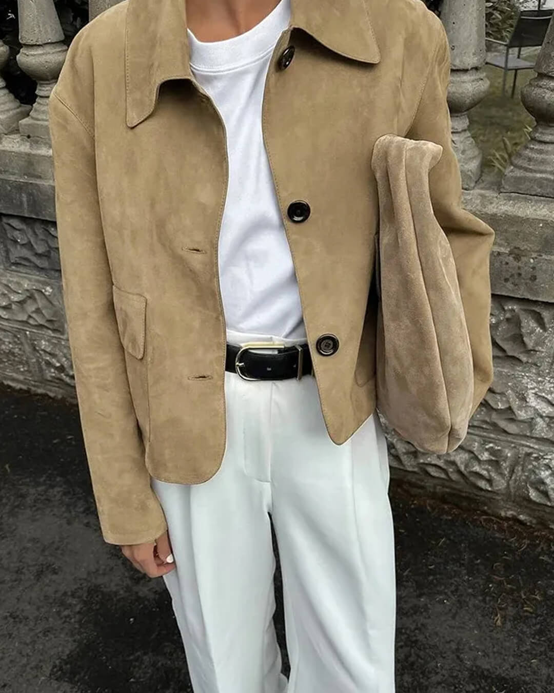 SOERA Elara Suede Jacket - jackets - 3256809599278105-;lC1757549903454010557 Beige M