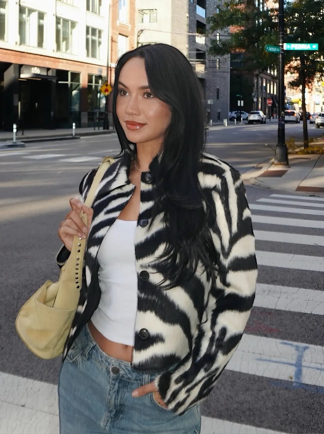 SOERA Fiona Zebra Print Faux Fur Jacket - Jackets - SOERA-657987-ASP-S-75555 S