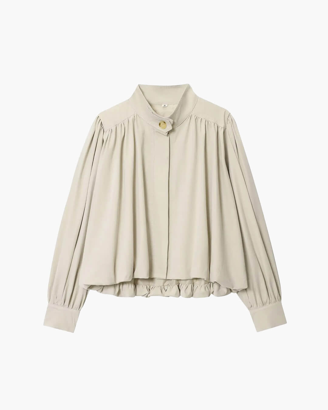 SOERA Hilda High Neck Pleated Jacket - Jackets - 1005010367787446-;KX1774012028038061240 Burgundy S