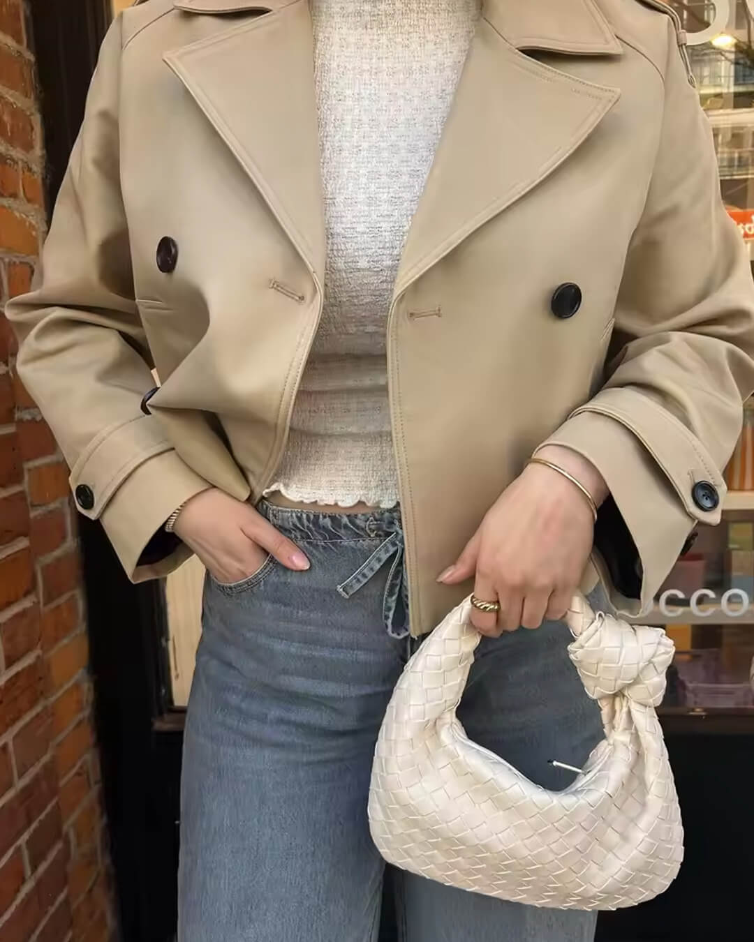 SOERA Janice Cropped Trench Coat - jackets - 3256809547252678-;Ql1757549904249862118 Beige XS