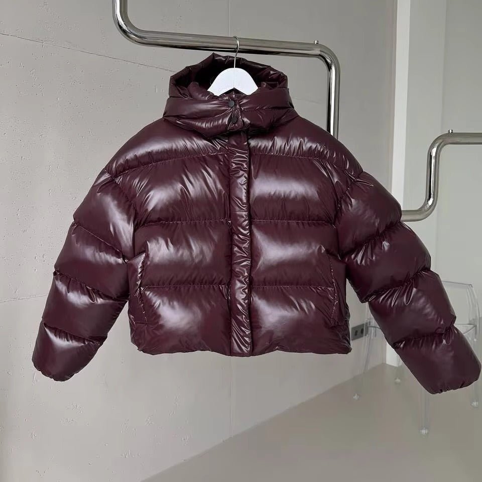 SOERA Judy Crop Puffer Jacket - Jackets -  Burgundy M