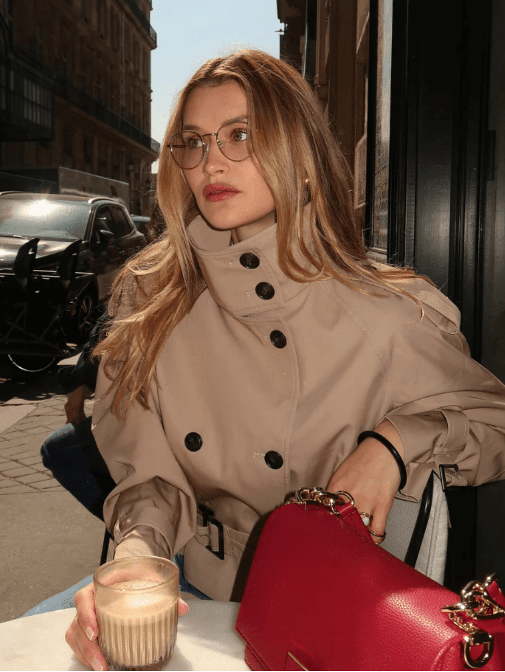 SOERA Kara Stand Collar Belted Crop Trenchcoat - Jackets - 1005009693239722-;nd1771494648622818074 Black XS