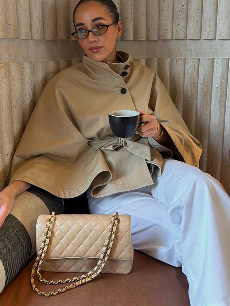 SOERA Kimberly Cape - Style Belted Coat - Jackets - 1005011810305980-;ib1775503354933140563 S