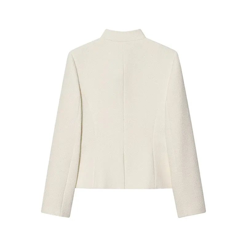 SOERA Ophelia Button Front Pocket Blazer - Jackets - 1005011568741680-;Eo1775244634482489492 White M