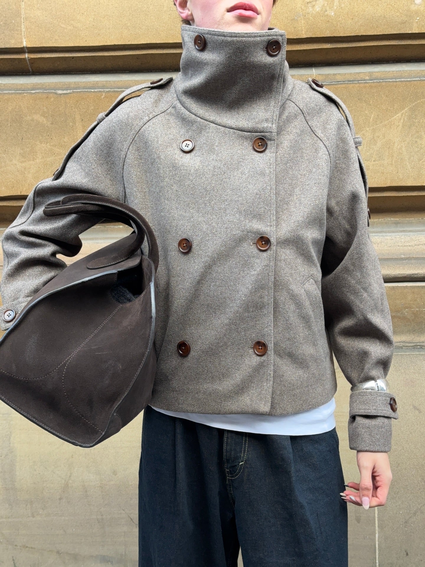 SOERA Rhea Stand Collar Breasted Coat - Jackets - Px1766362638978223830 XS