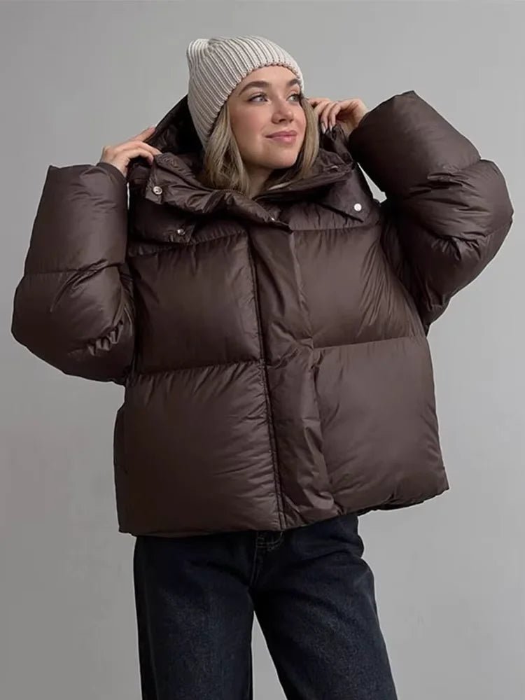 SOERA Rosalie Puffer Jacket - Jackets - 1005010161863702-;gU1761217546081835829 Dark Brown S