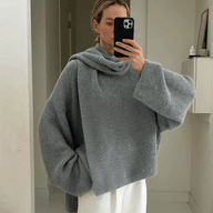 Xia Locker gestrickter Pullover mit Schal