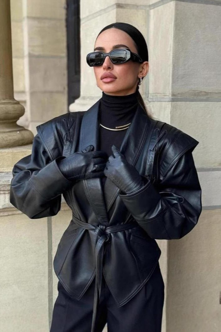 SOERA Zyra Biker Leather Jacket - Jackets - LO1761546453492185151 Black M