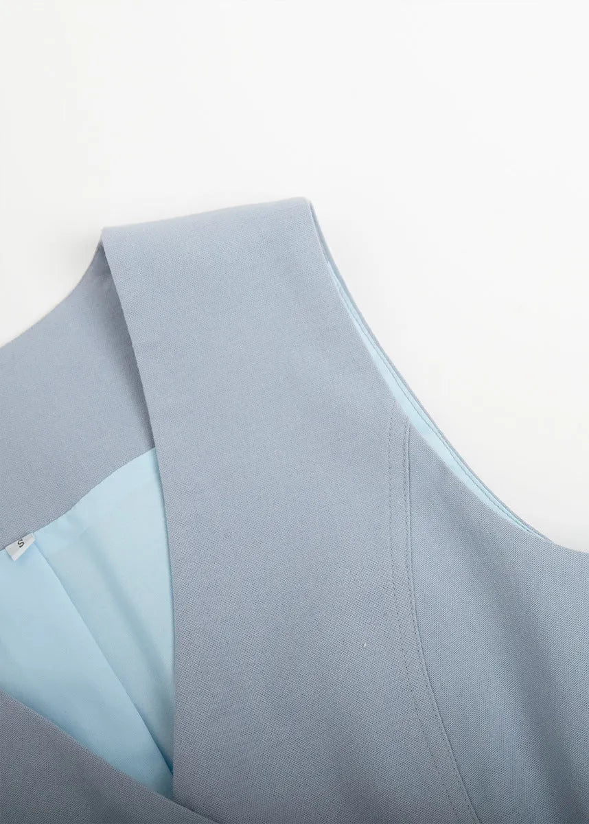 SOERA Bianca Tailored Vest and Shorts Set - Jumpsuits & Rompers -  Beige M