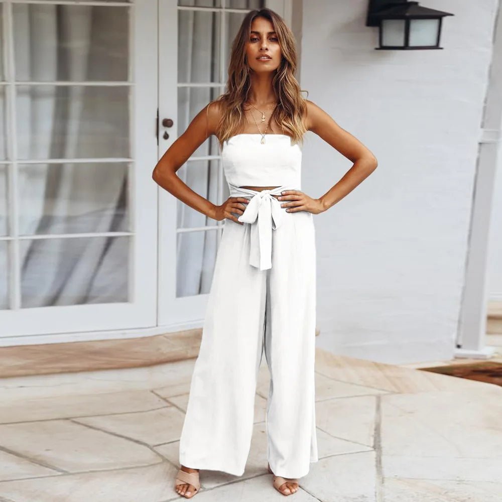 SOERA Regina Strapless Straight Jumpsuits - Jumpsuits & Rompers -  Blue XS