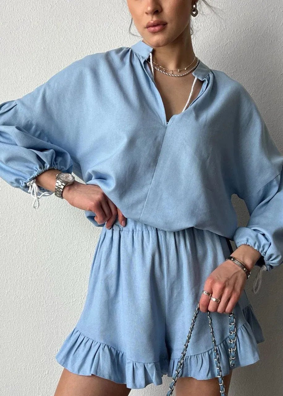 SOERA Celeste Azure Lounge Set - Matching Sets -  Blue XL