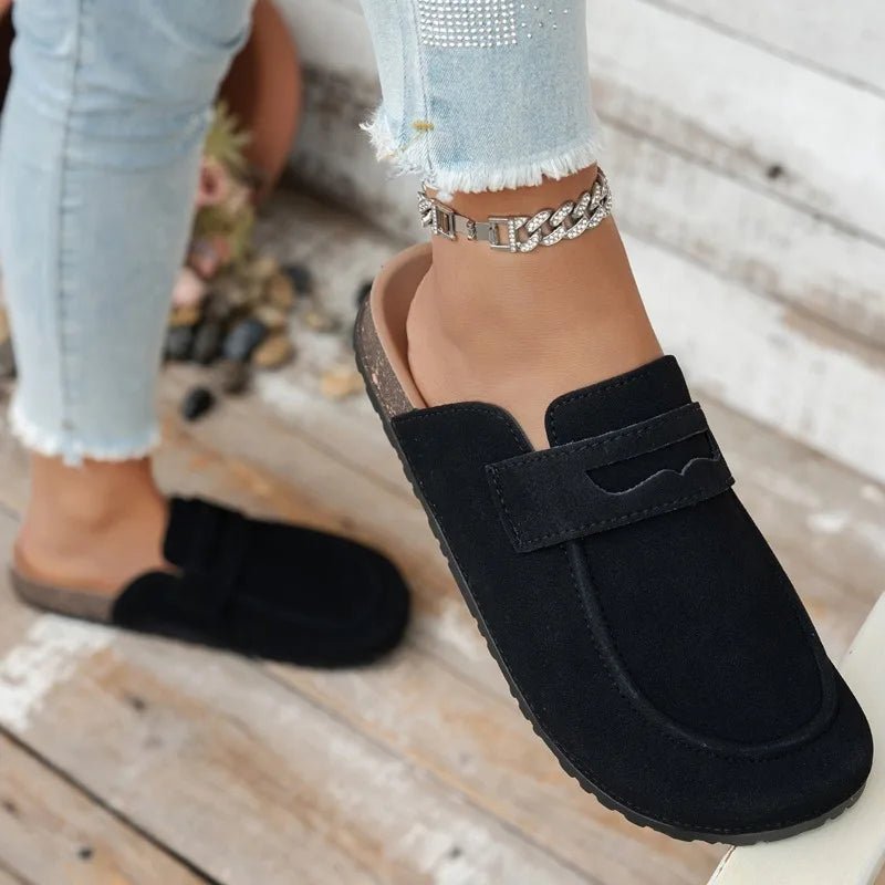 SOERA Bianca Cork Suede Mules - Shoes -  Beige 36