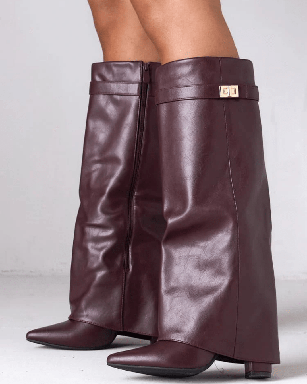 SOERA Monica Leather High Boots - Shoes -  Burgundy Leather 35