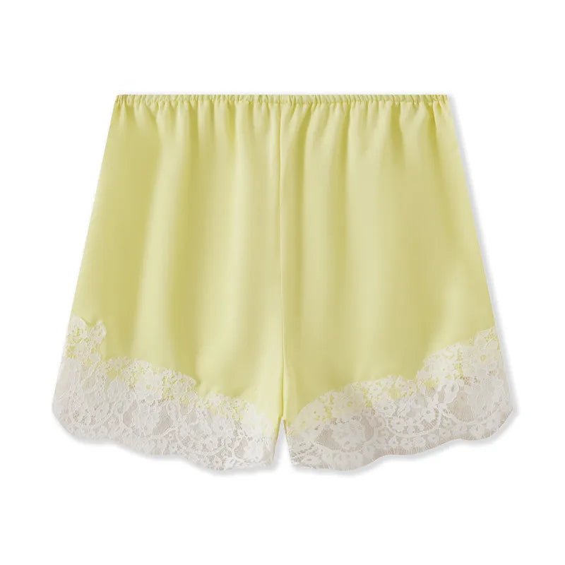 SOERA Shaina Lace Trim Satin Shorts - Shorts - 1005010585506536-;yU1774621566471789345 M
