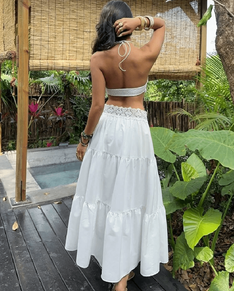 SOERA Helena Ethereal Linen Top Skirt Set - Skirt Set - SOERA-350467-DEF-OS-73475 S