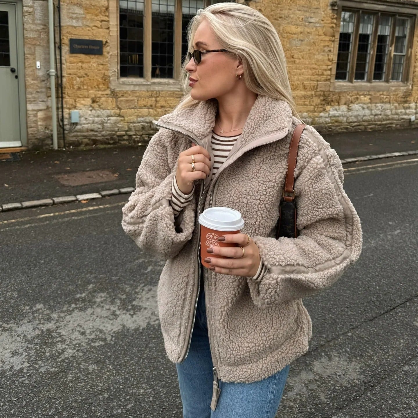 Giacca Teddy con Zip Susan