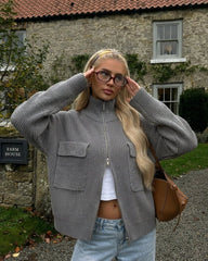 Maglione Amanda con Collo Funnel e Zip