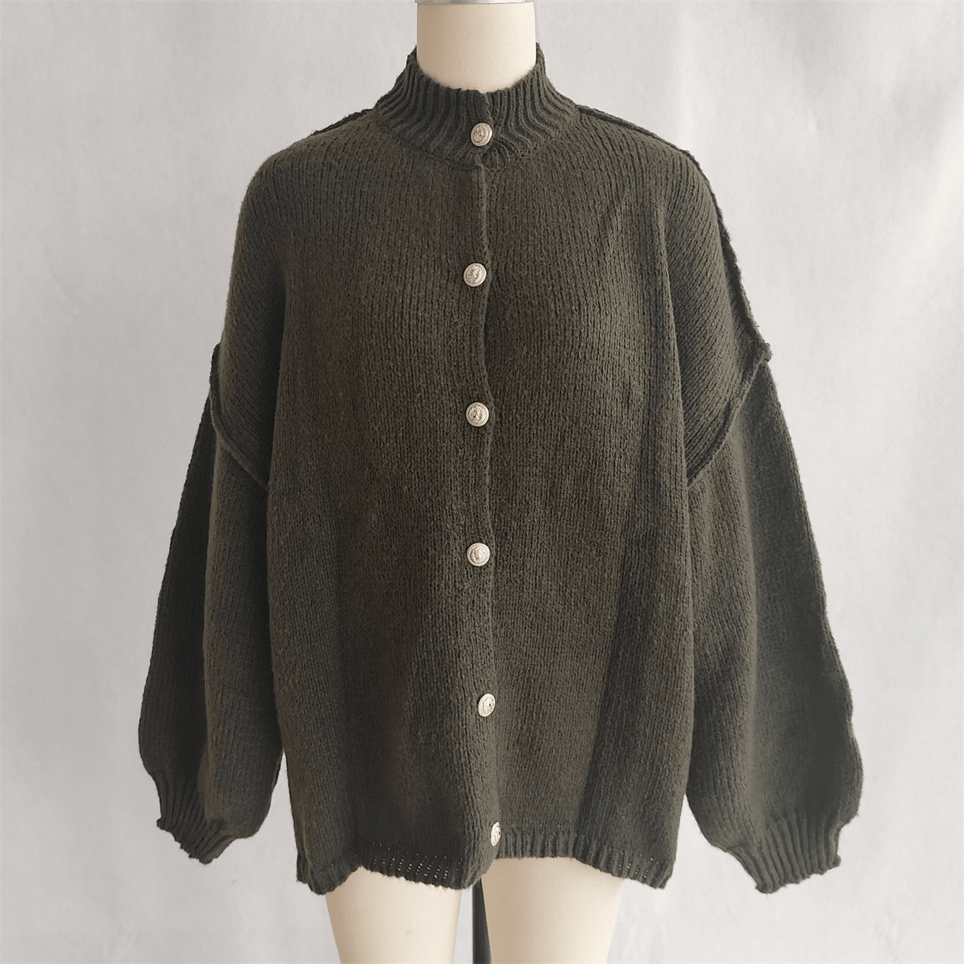 SOERA Greta Long Cardigan - Sweaters & Cardigans - ti1758162480456725953 Khaki S