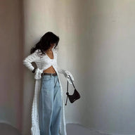 Elena Strick-Cardigan mit Cut-Outs
