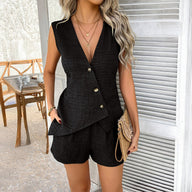 Teresa ärmelloses Top & Shorts-Set