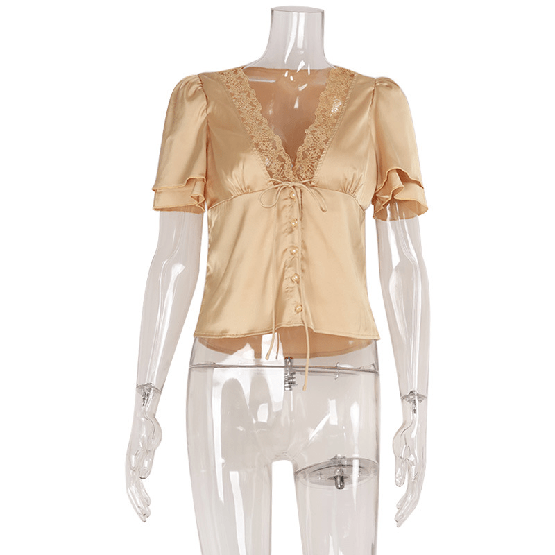 SOERA Beatrice Blouse - Tops -  Champagne S