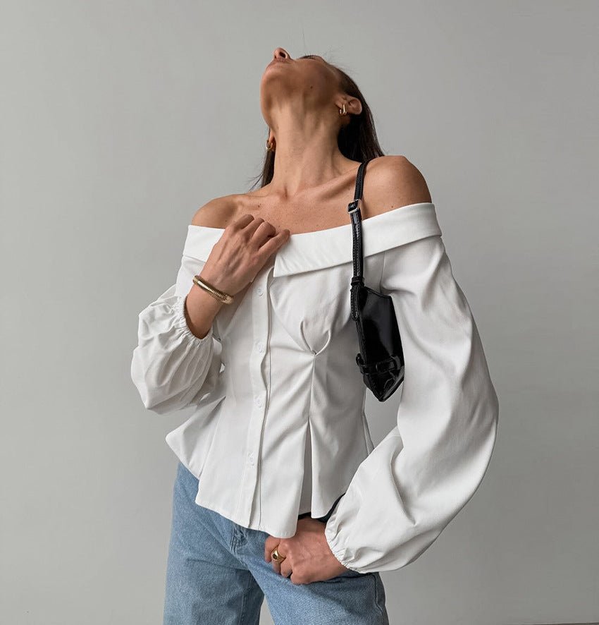 SOERA Catherine Off Shoulder Top - Tops - kJ1770344797580547567 M