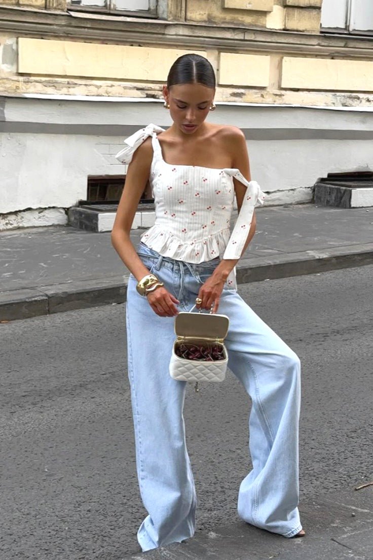 SOERA Fabia Ruffle Off - Shoulder Top - Tops -  White M