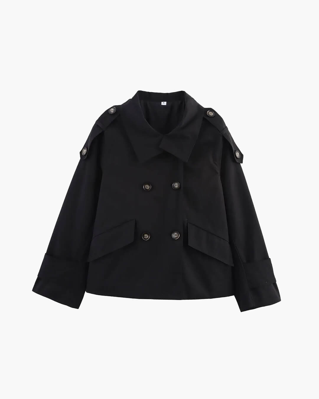 Vivienne Cropped Trenchcoat mit Stehkragen