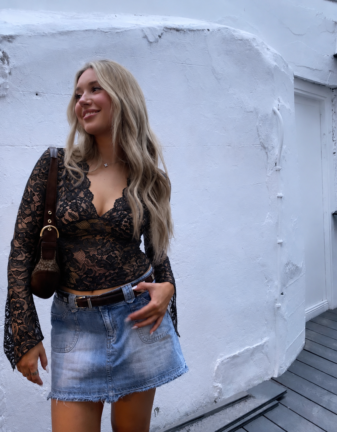 Lerna V-Neck Lace Top